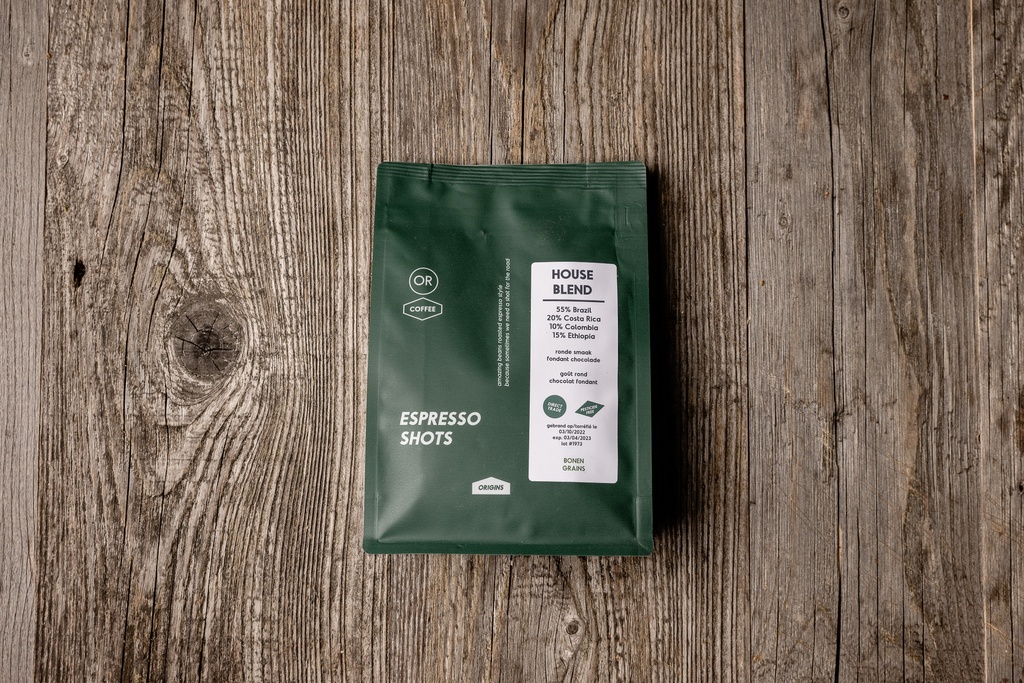 Gemalen koffie/granen 250gr